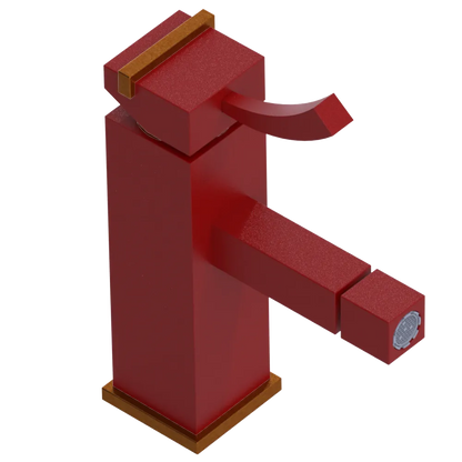 Rubinet Single Control Bidet Fitting (less drain) Maroon