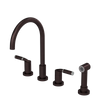 Rubinet Widespread Kitchen Set with Hand Spray Oil Rubbed Bronze