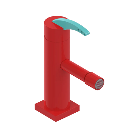Rubinet Single Control Bidet Fitting (less drain) Red