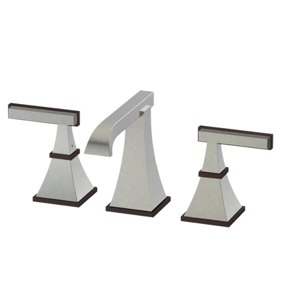 Rubinet Widespread Lav. Set. (less drain) Satin Nickel