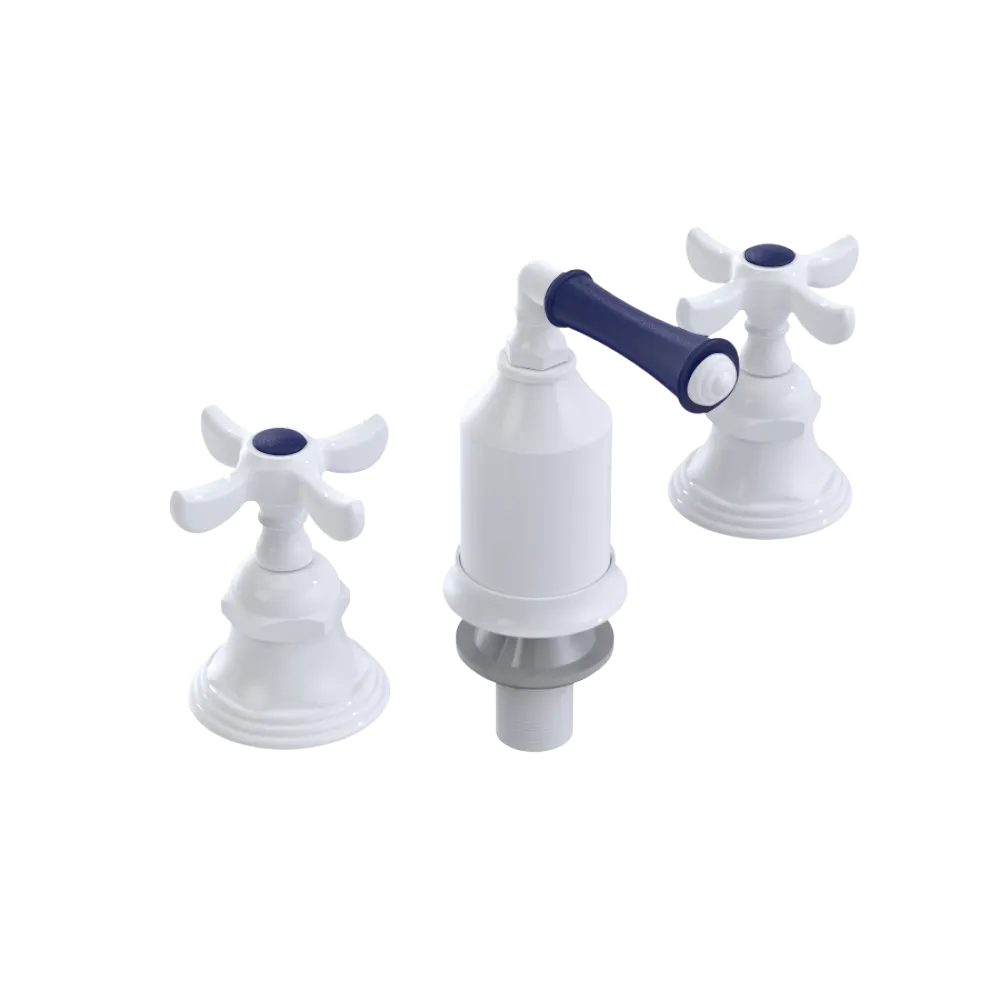 Rubinet Bidet Fitting with Spray, Diverter, and Vacum Breaker (Less Drain) White