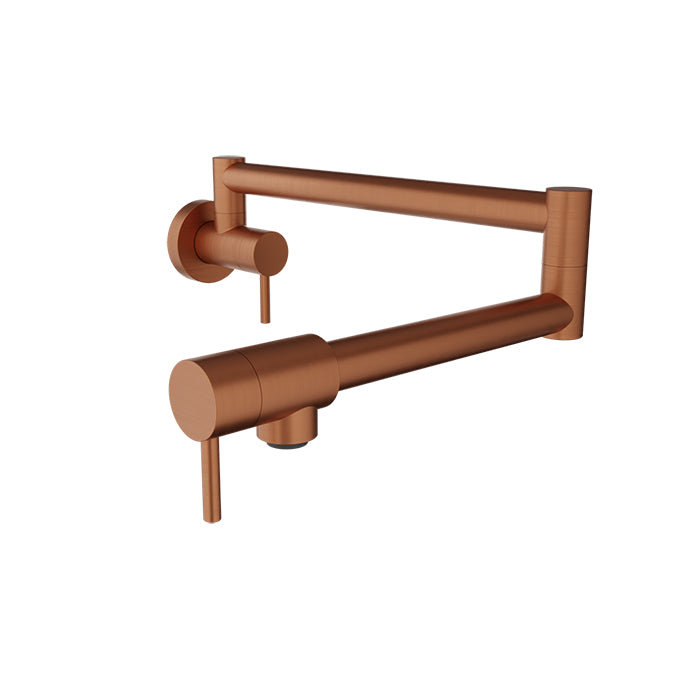 Baril Single-hole wall-mounted pot filler with two handles