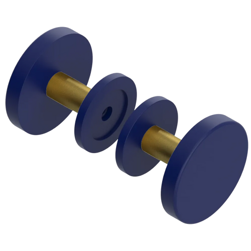 Rubinet Shower Door Knob (set) Midnight Blue