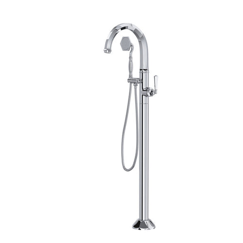 ROHL Palladian® Single Hole Floor Mount Tub Filler Trim