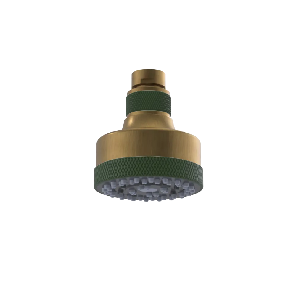 Rubinet 3 FUNCTION SHOWER HEAD Antique Brass Matt