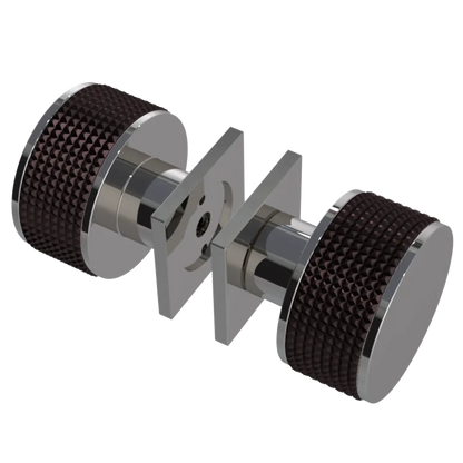 Rubinet Shower Door Knob (set) Polished Nickel