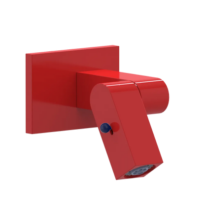 Rubinet Wall Mount Bidet & Foot Rinse with Dual Function Spray Red