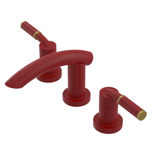 Rubinet Widespread Lav. Set. (less drain) Maroon