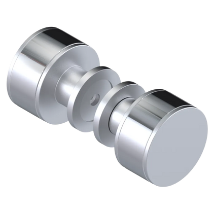 Rubinet Shower Door Knob (set) Satin Chrome