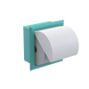 Rubinet RECESSED TOILET PAPER HOLDER Aqua