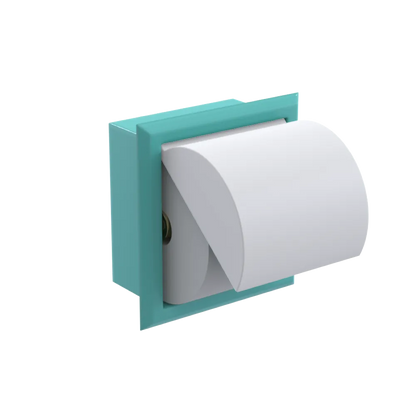Rubinet RECESSED TOILET PAPER HOLDER Aqua