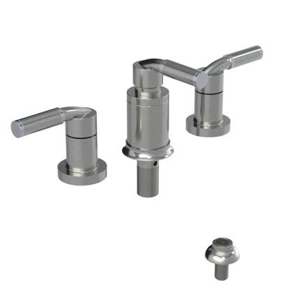 Rubinet Bidet Fitting with Spray, Diverter, and Vacuum Breaker (less drain) Satin Nickel