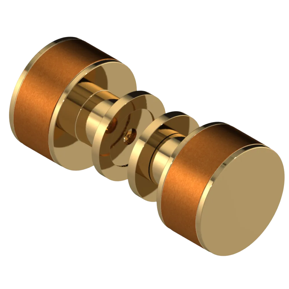 Rubinet Shower Door Knob (set) Gold