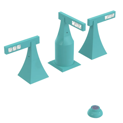 Rubinet Bidet Fitting with Spray, Diverter, and Vacum Breaker (Less Drain) Aqua