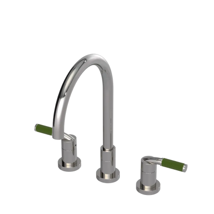 Rubinet Widespread Kitchen Set Polished Nickel