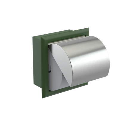 Rubinet RECESSED TOILET PAPER HOLDER Green Envy