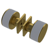 Rubinet Shower Door Knob (set) Antique Brass Matt
