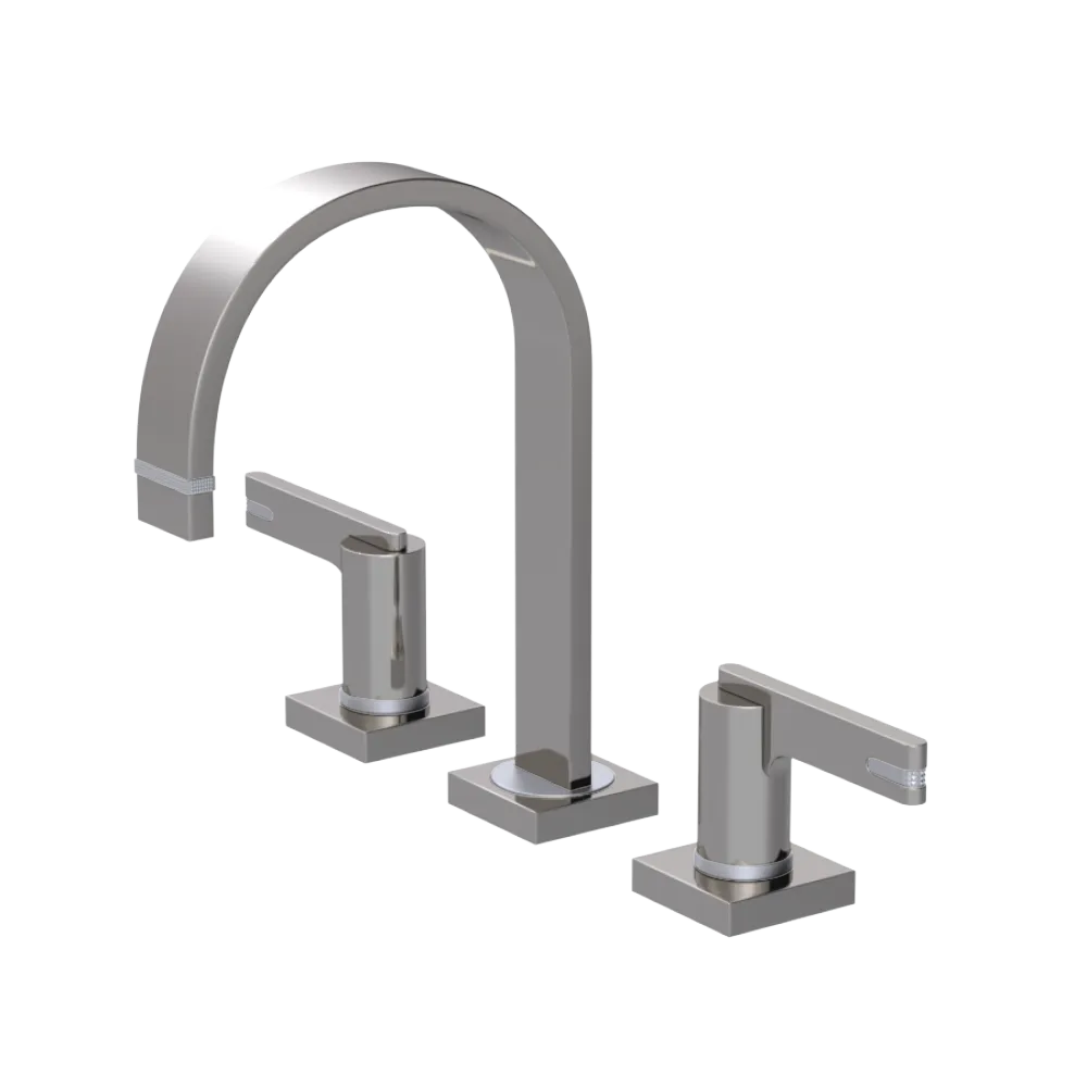 Rubinet Widespread Lav. Set. (less drain) Polished Nickel