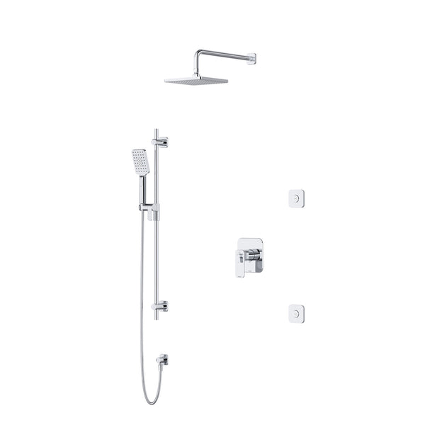 Riobel Equinox Pressure-Balance Shower System – With 2 Body Jets