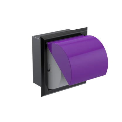 Rubinet RECESSED TOILET PAPER HOLDER Black