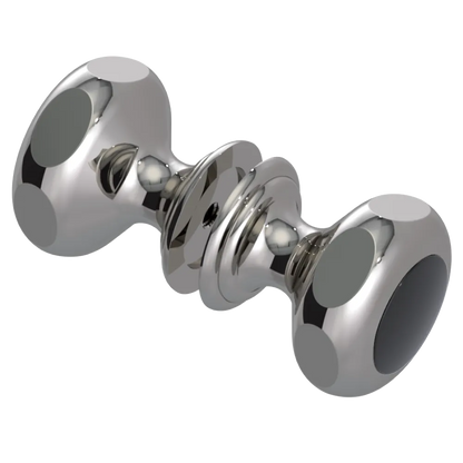 Rubinet Shower Door Knob (set) Polished Nickel