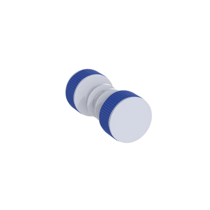 Rubinet Shower Door Knob (set) White