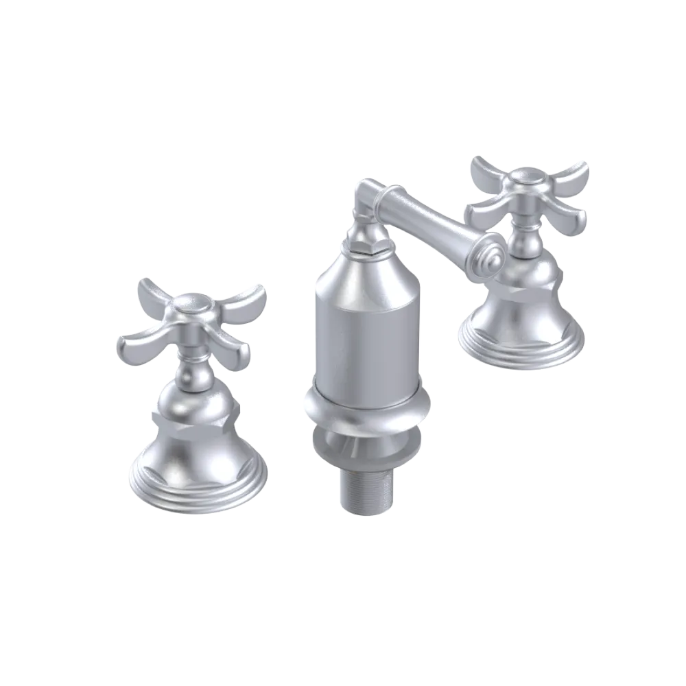 Rubinet Bidet Fitting with Spray, Diverter, and Vacum Breaker (Less Drain) Satin Chrome