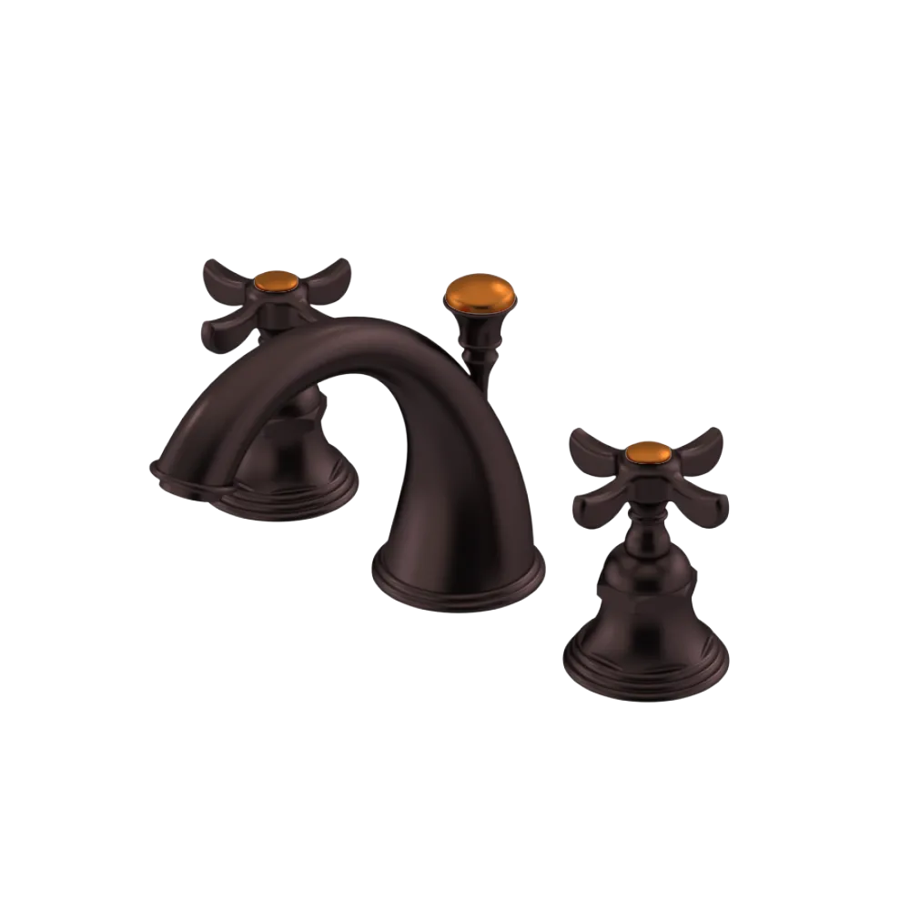 Rubinet Widespread Lav. Set. (less drain) Oil Rubbed Bronze