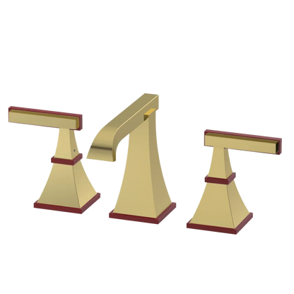 Rubinet Widespread Lav. Set. (less drain) Natural Brass