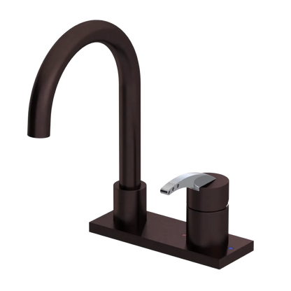 Rubinet 4" Centre Single Control Lav. Set. (less drain) Oil Rubbed Bronze