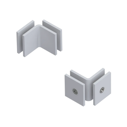 Rubinet 90 Glass to Glass Open Face Matt White