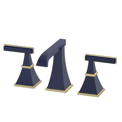 Rubinet Widespread Lav. Set. (less drain) Midnight Blue