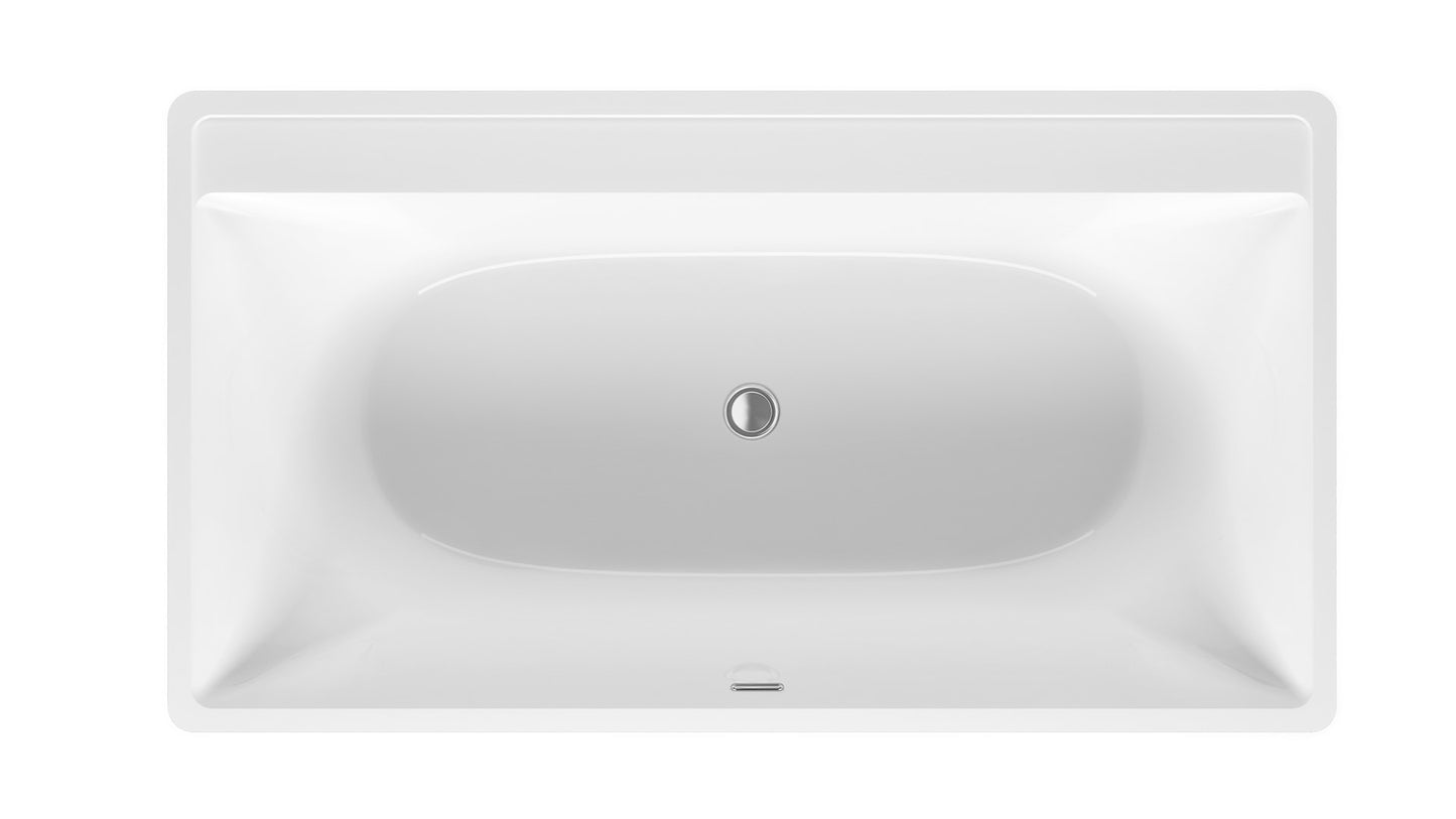 Oceania Rupert Back to Wall Freestanding Bath