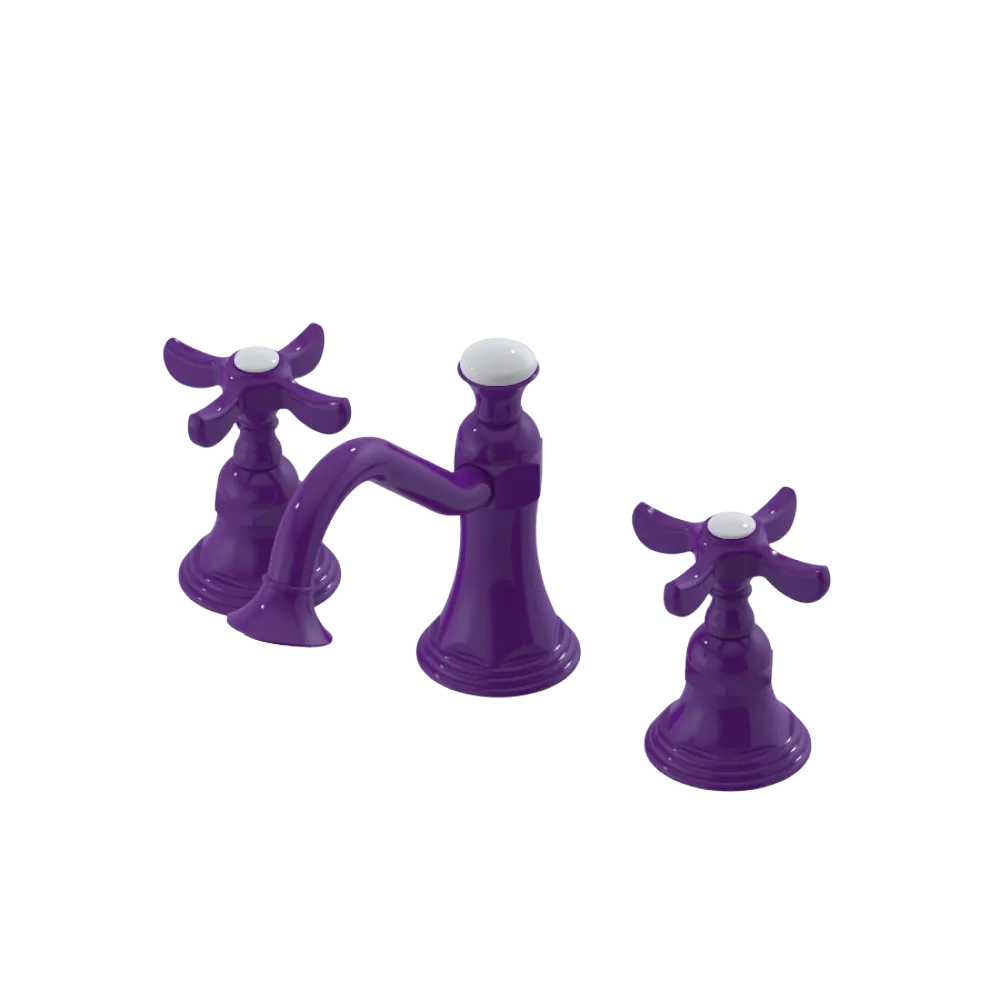 Rubinet Widespread Lav. Set. (less drain) Purple Haze