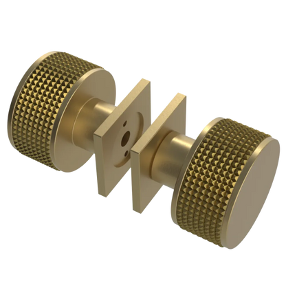 Rubinet Shower Door Knob (set) Satin Brass