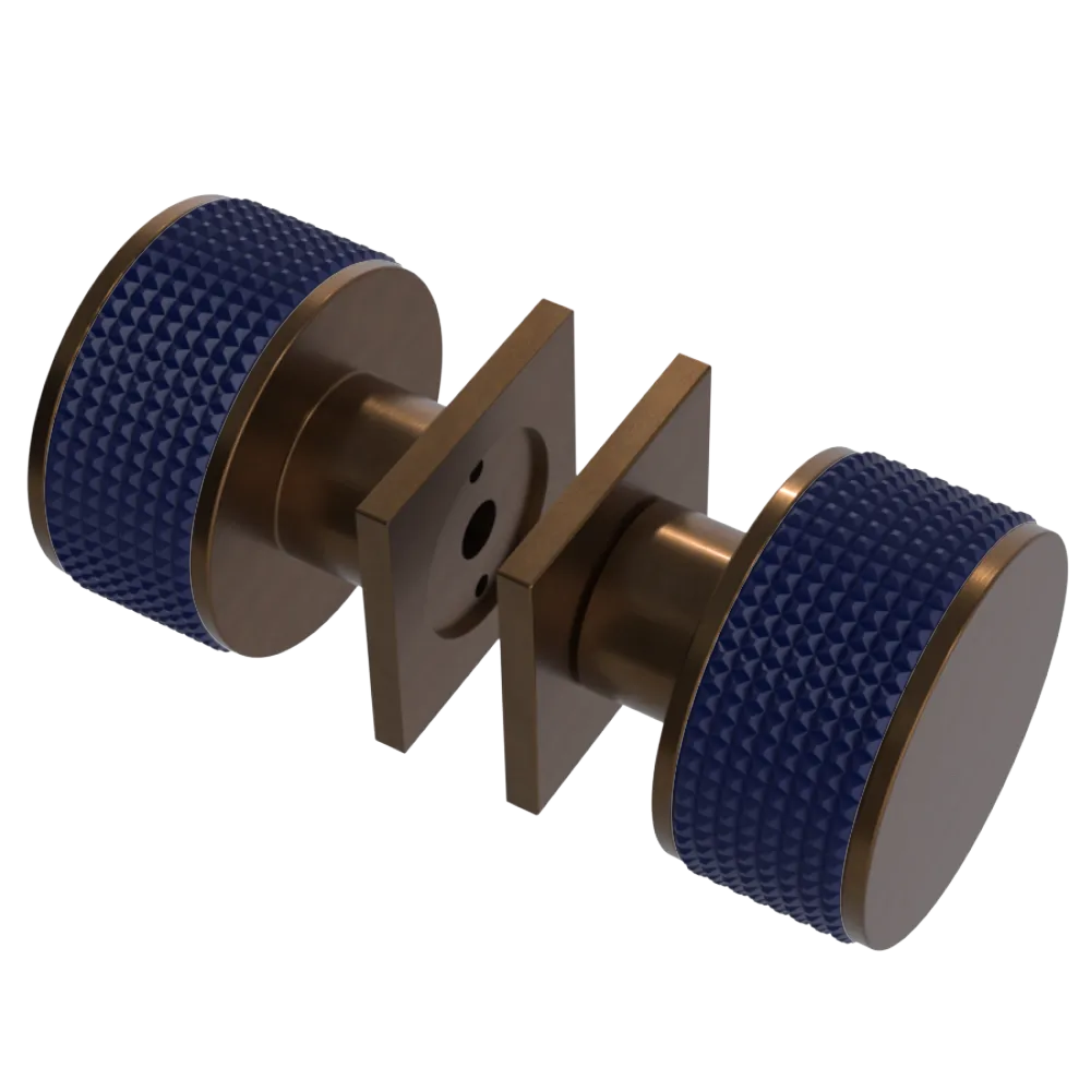 Rubinet Shower Door Knob (set) Tuscan Brass