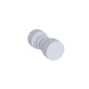 Rubinet Shower Door Knob (set) Matt White