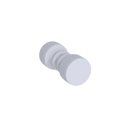 Rubinet Shower Door Knob (set) Matt White