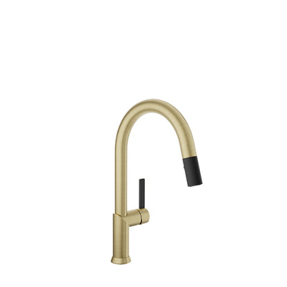 Baril Single-hole kitchen faucet with 2-function pull-down spray