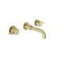 Baril Trim only for two handles wall-mounted lavatory faucet, drain not included