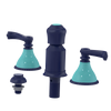 Rubinet Bidet Fitting with Spray, Diverter, and Vacum Breaker (Less Drain) Midnight Blue
