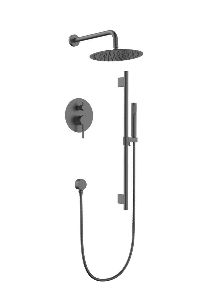 Aquaflo Rund 2-Way Pressure Balance Shower Set