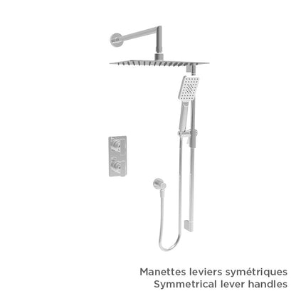 Baril Complete thermostatic pressure balanced shower kit without handle