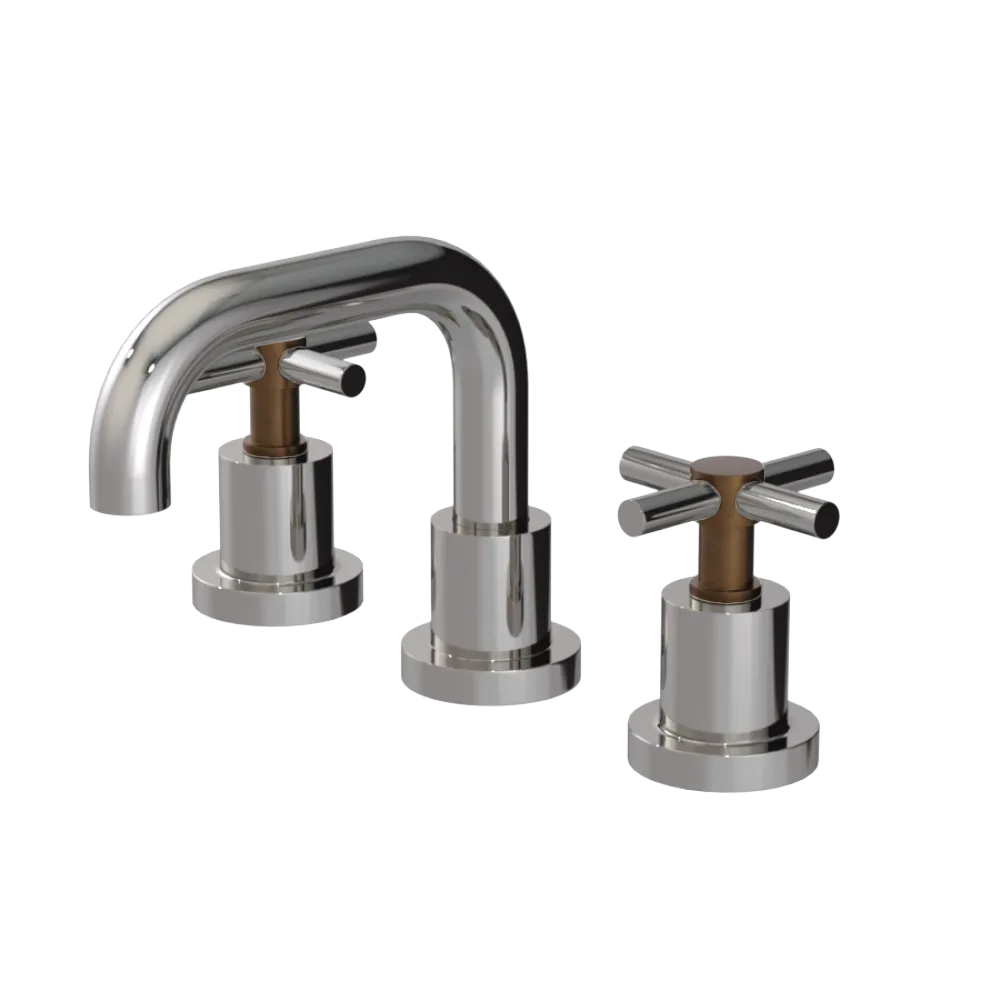 Rubinet Widespread Lav. Set. (less drain) Polished Nickel
