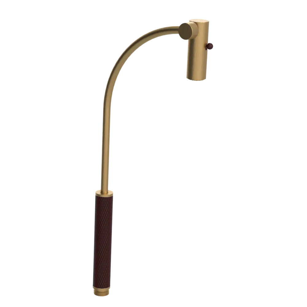 Rubinet Hand Held Shower Bidet Only Satin Gold