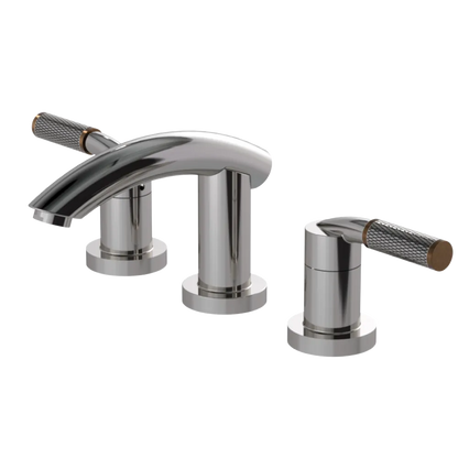 Rubinet Widespread Lav. Set. (less drain) Polished Nickel
