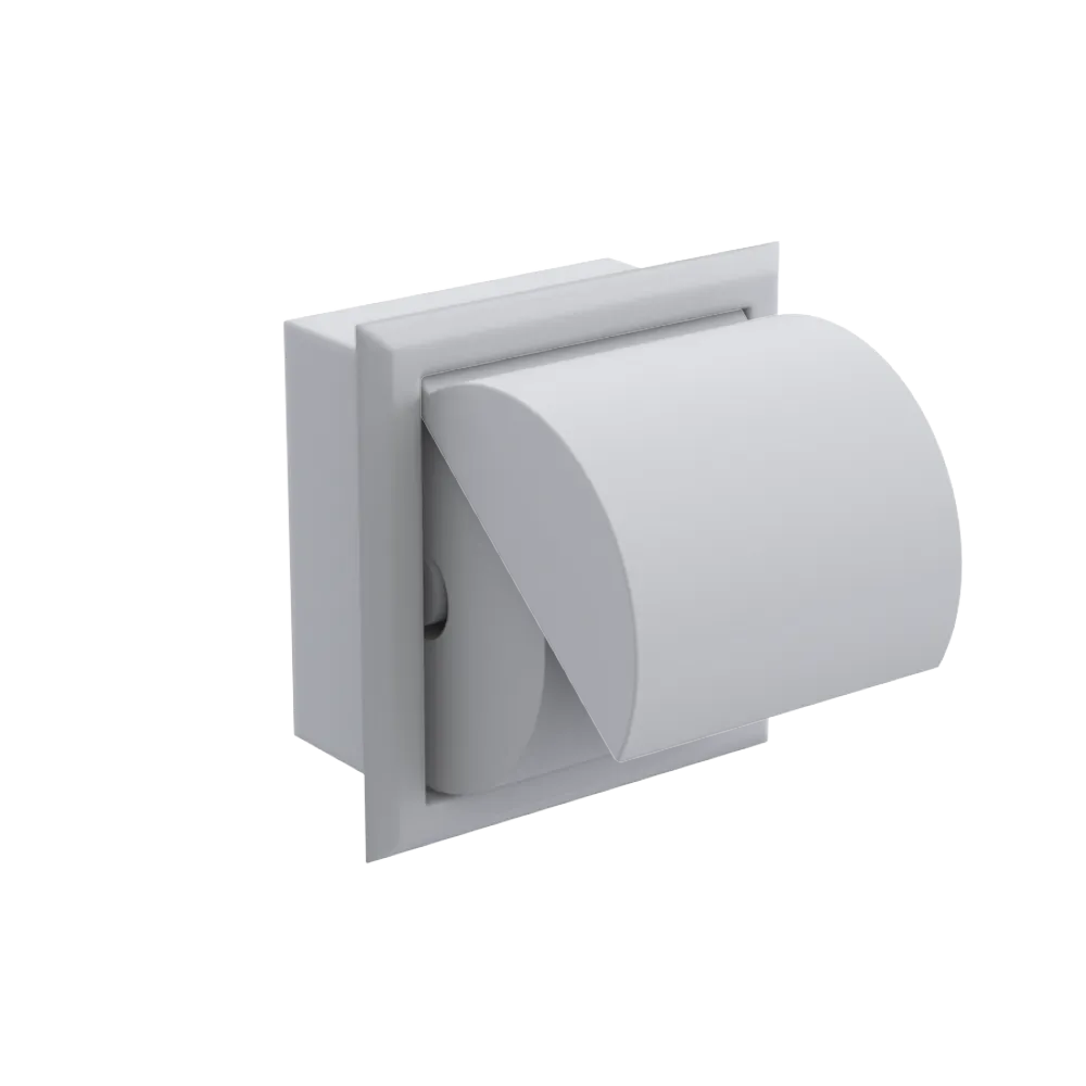 Rubinet RECESSED TOILET PAPER HOLDER Matt White