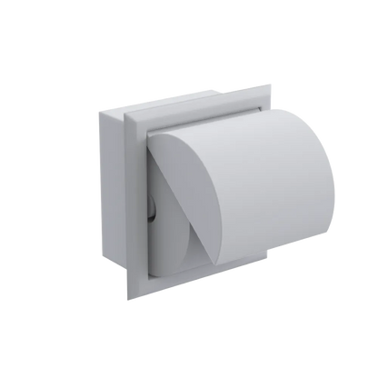 Rubinet RECESSED TOILET PAPER HOLDER Matt White