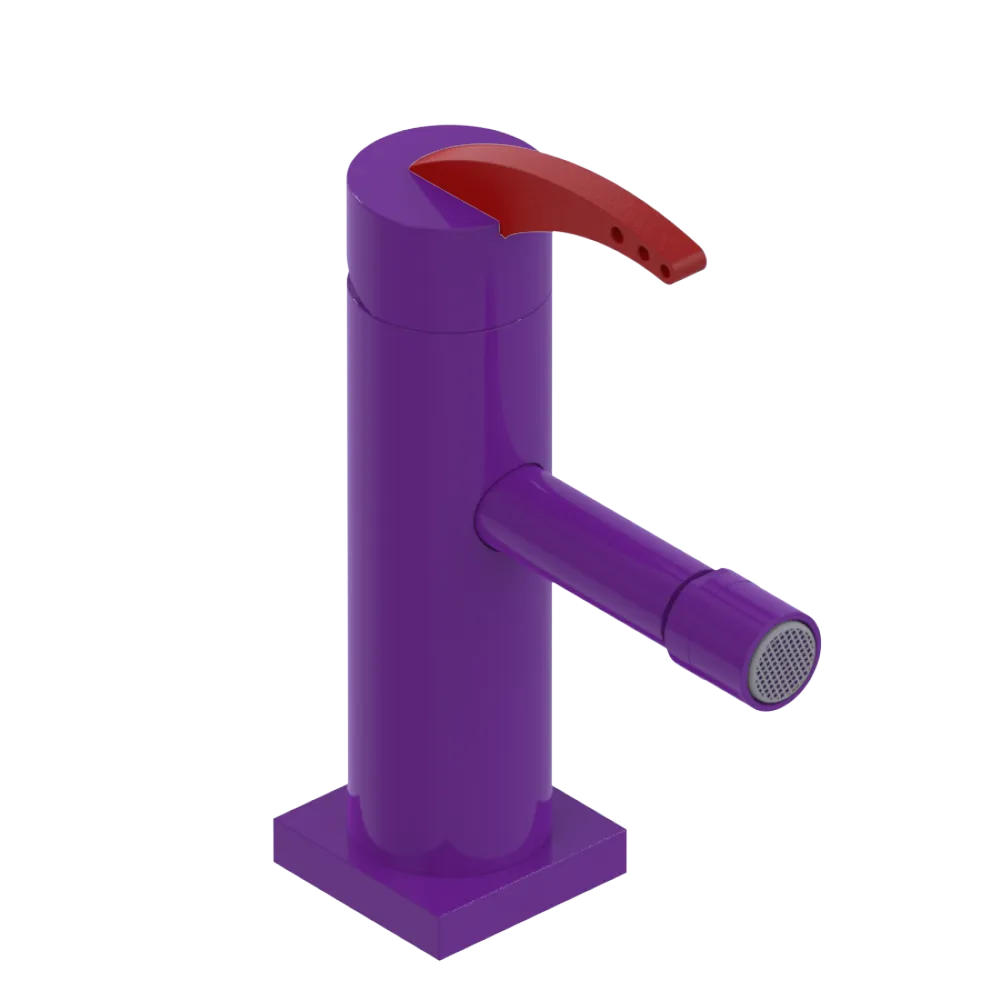 Rubinet Single Control Bidet Fitting (less drain) Purple Haze