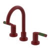Rubinet Widespread Lav set (less drain) Maroon